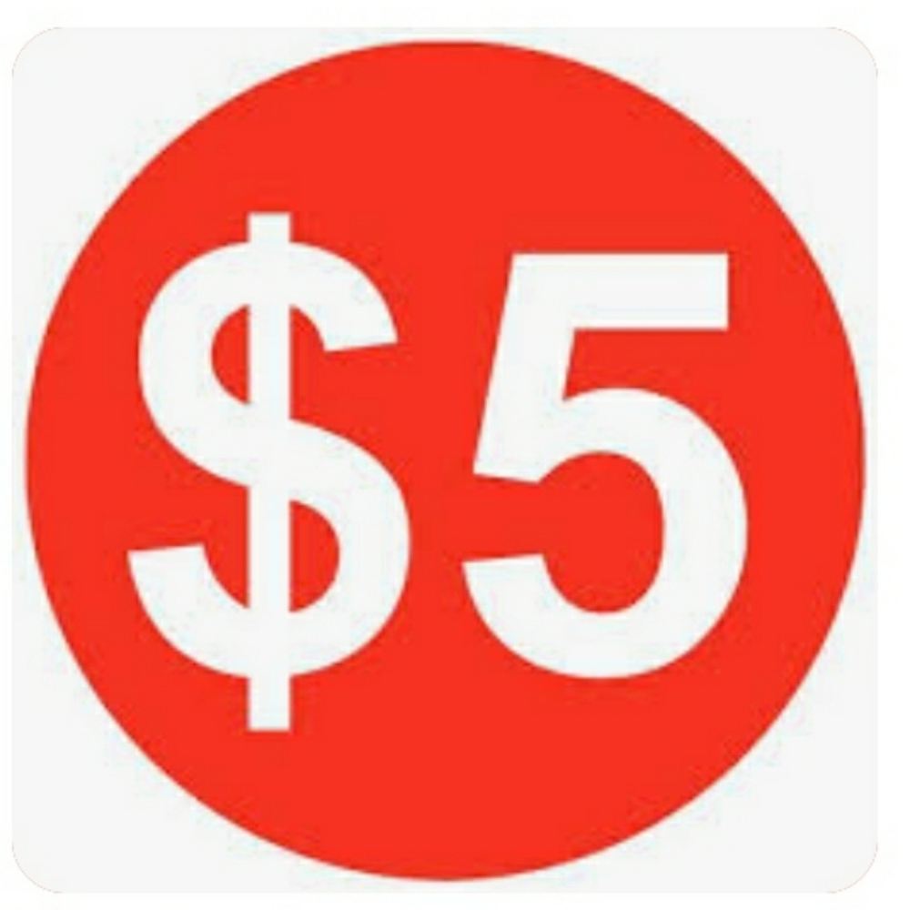 $5 ITEM ARE FIRM PRICES WITHOUT BUNDLE